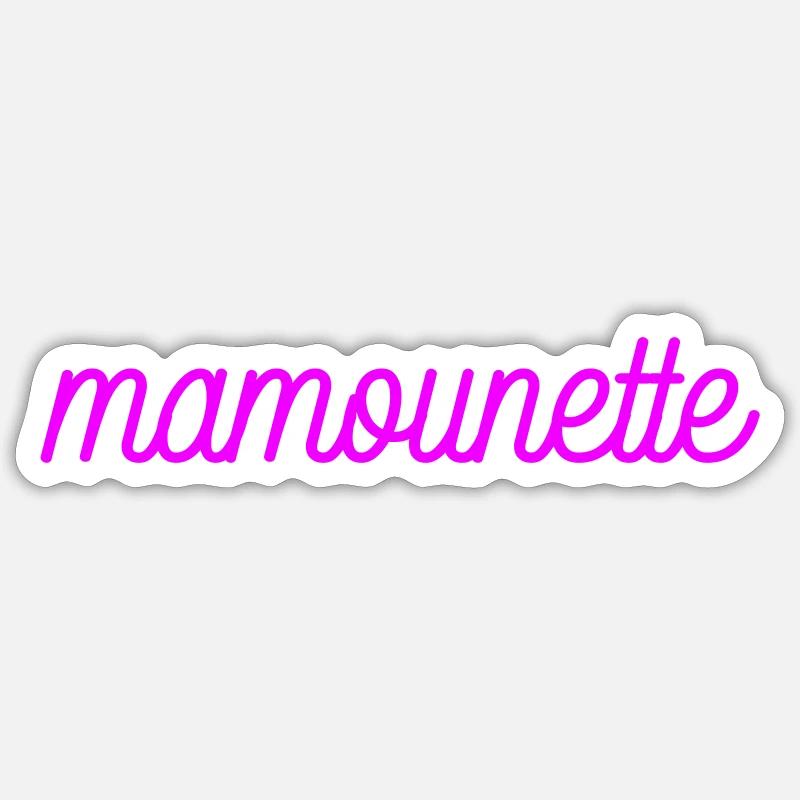 Mama Mutter Mamounette Sticker Größe S (10 x 10 cm)