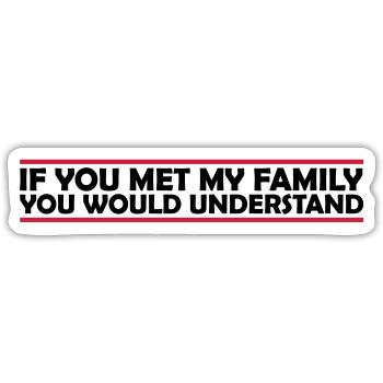 you would understand quote - Sticker size S (10 x 10 cm) - white matte - Front