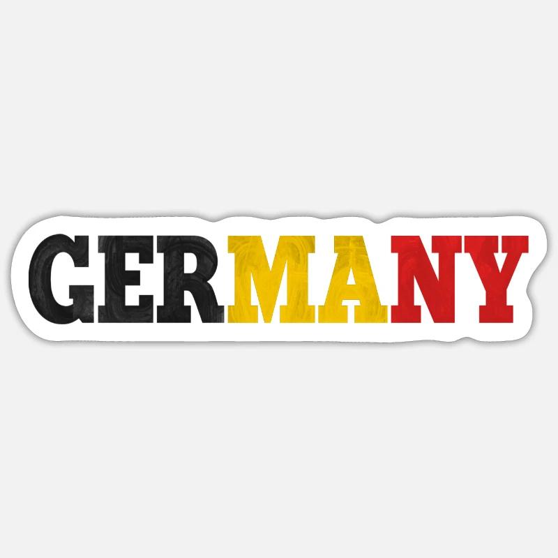 Germany - Sticker size S (10 x 10 cm) - white matte