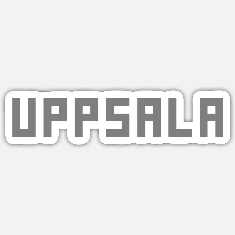 Uppsala - Sticker taille S (10 x 10 cm) - blanc mat