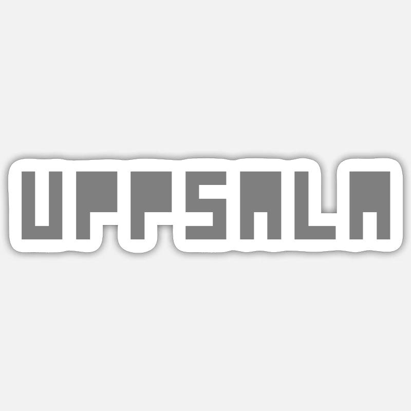 Uppsala - Sticker taille S (10 x 10 cm) - blanc mat