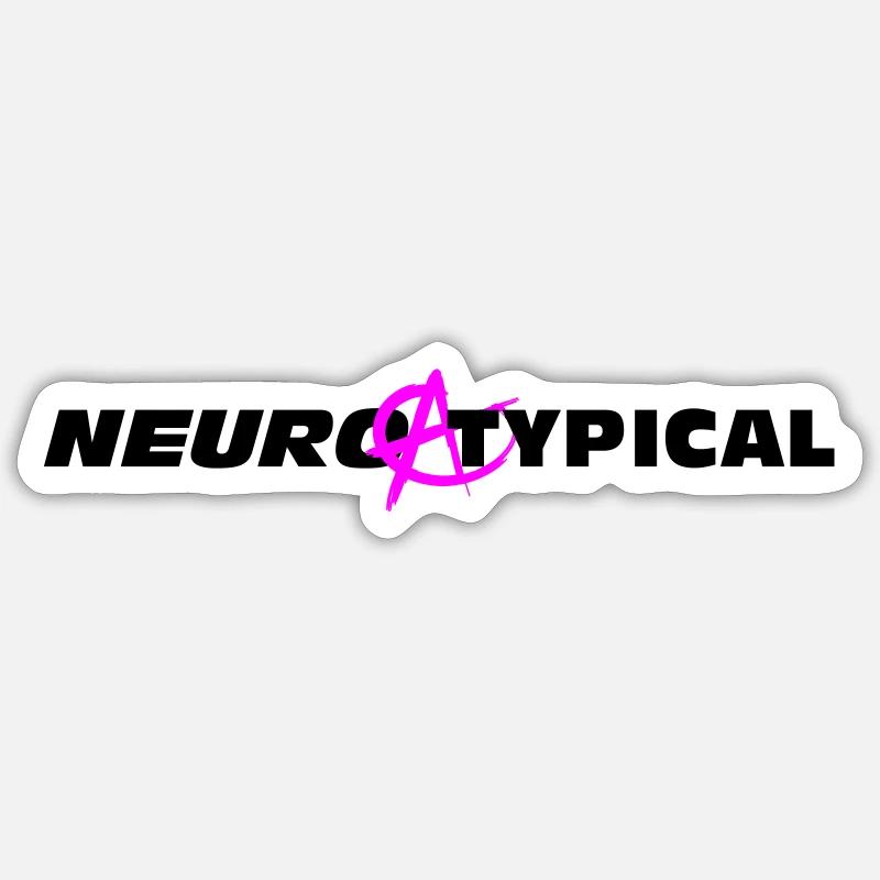 Neuroatypical - Sticker size S (10 x 10 cm) - white matte