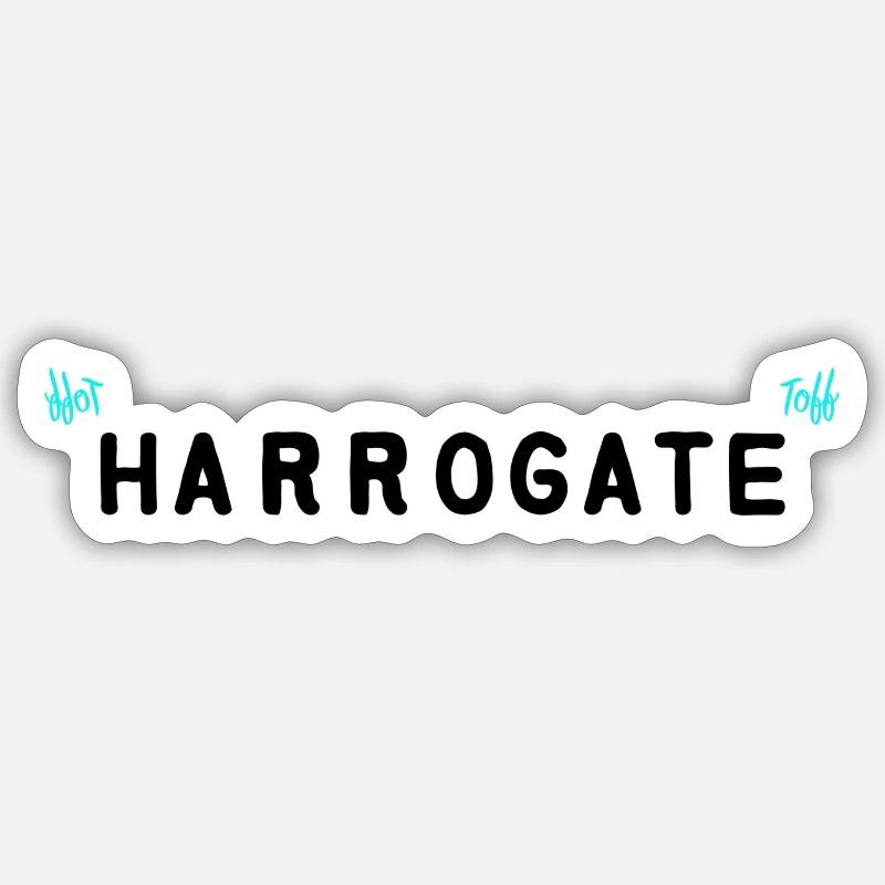 Harrogate Toff - Sticker size S (10 x 10 cm) - white matte