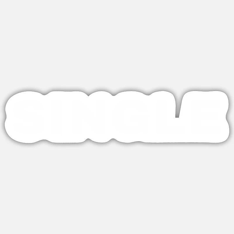 Single - Sticker Größe S (10 x 10 cm) - Mattweiß