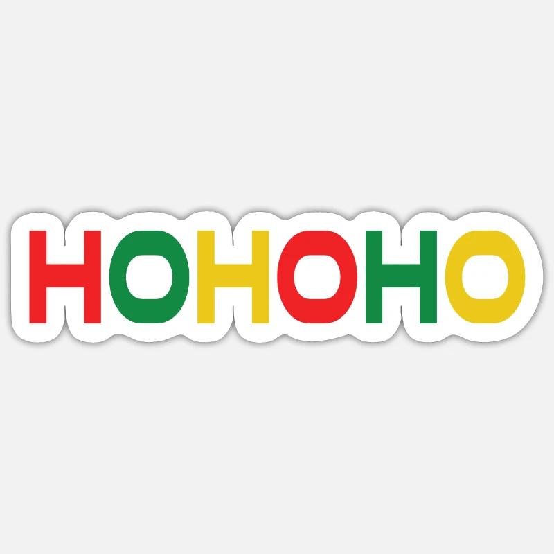 HOHOHO - Sticker size S (10 x 10 cm) - white matte