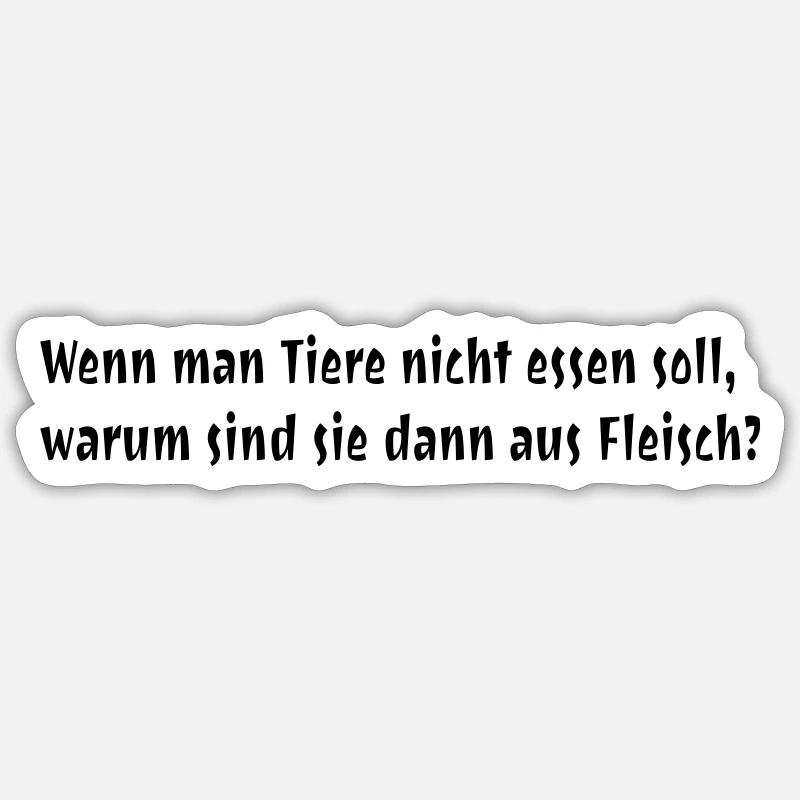 Tiere - Sticker Größe S (10 x 10 cm) - Mattweiß