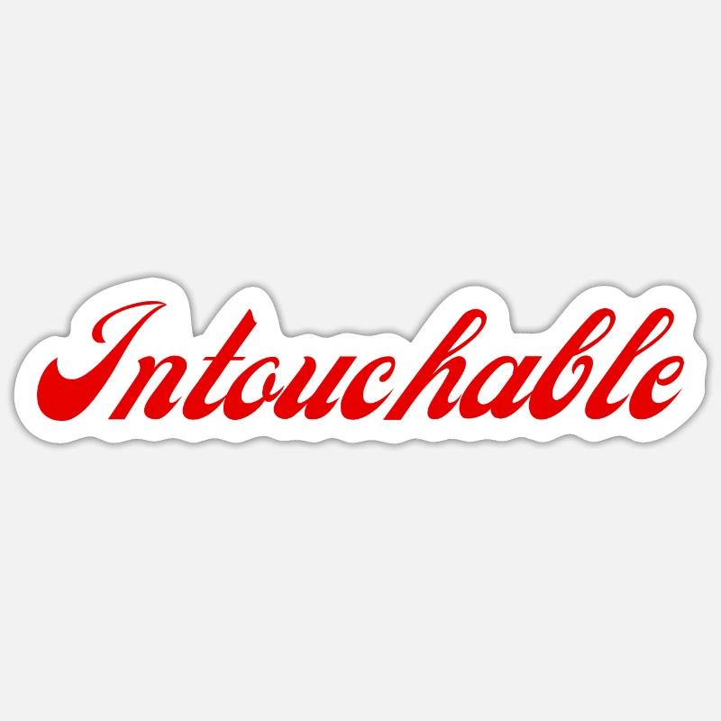 untouchable - Sticker size S (10 x 10 cm) - white matte