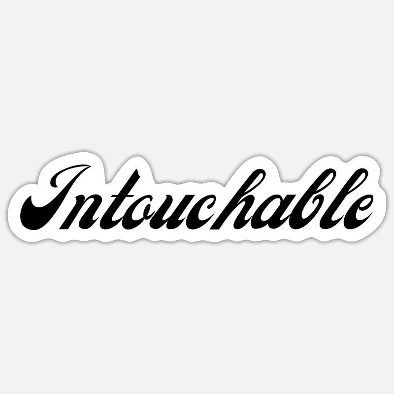 untouchable Sticker size S (10 x 10 cm)