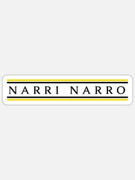 Narri Narro - Sticker Größe S (10 x 10 cm) - Mattweiß