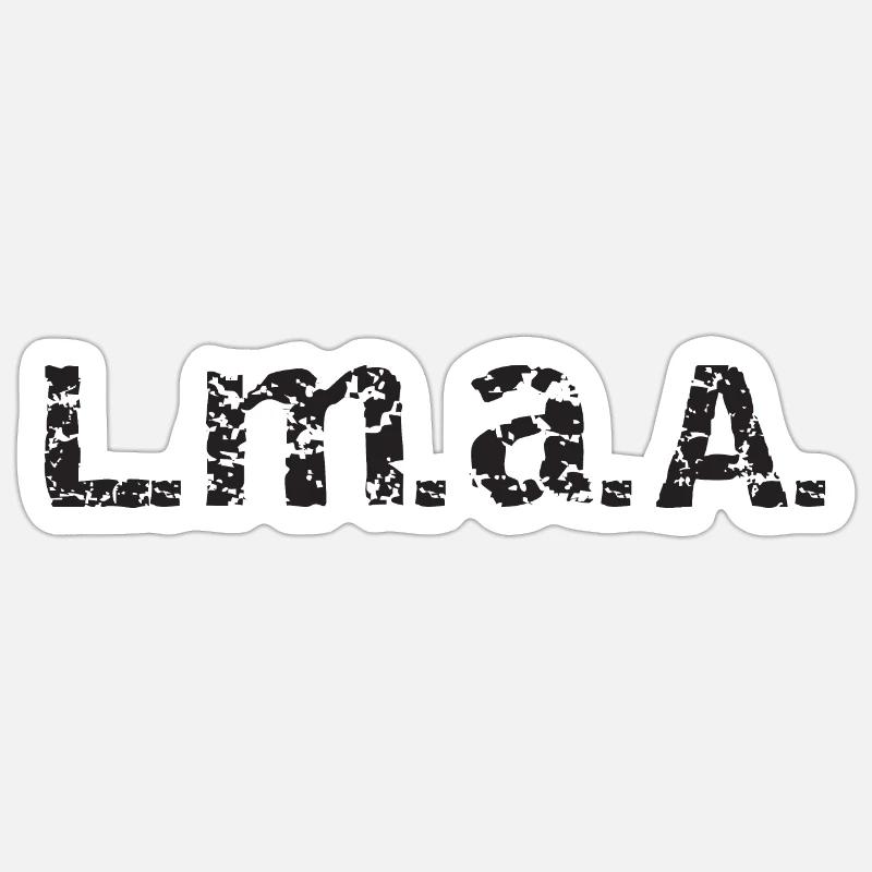 Leck mich am Arsch oder einfach kurz: LmaA Sticker Größe S (10 x 10 cm)
