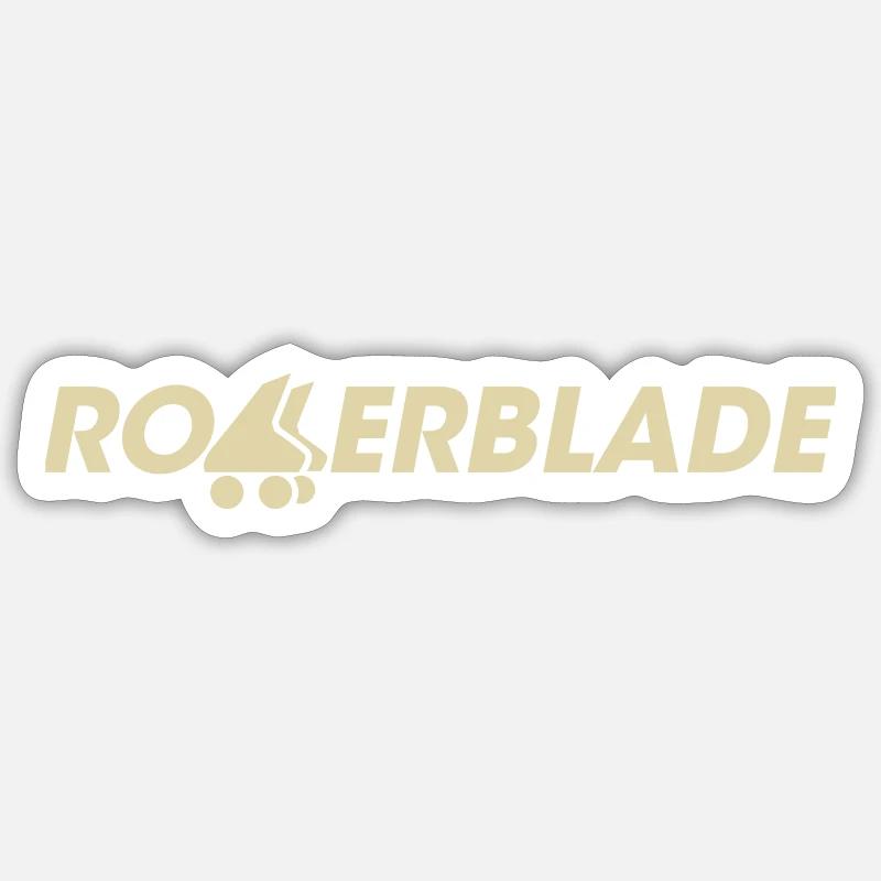 rollerblade logo hell - Sticker Größe S (10 x 10 cm) - Mattweiß