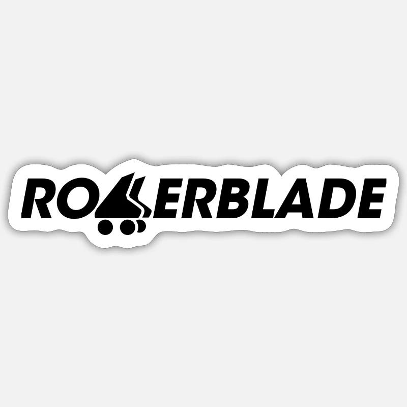 Logo Rollerblade noir Sticker taille S (10 x 10 cm)