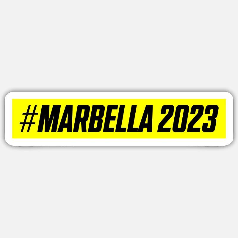 Marbella 2023 - Sticker Größe S (10 x 10 cm) - Mattweiß