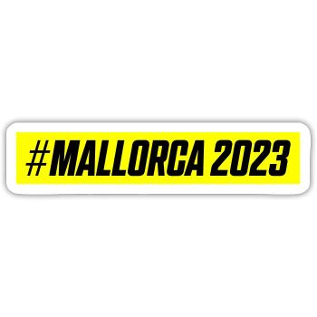 Mallorca 2023 - Sticker Größe S (10 x 10 cm) - Mattweiß - Vorne
