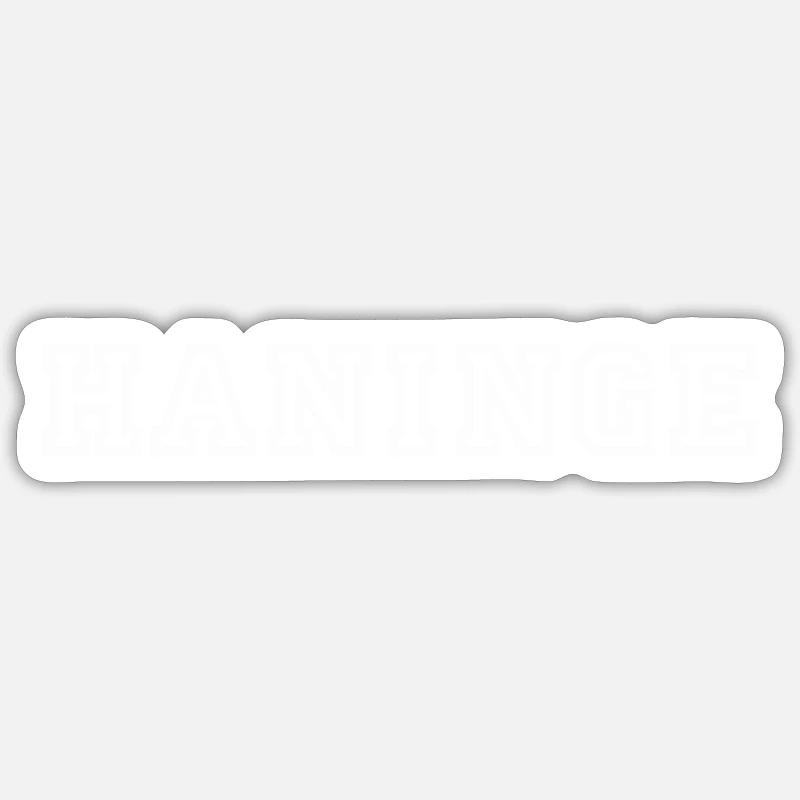 Haninge - Sticker taille S (10 x 10 cm) - blanc mat
