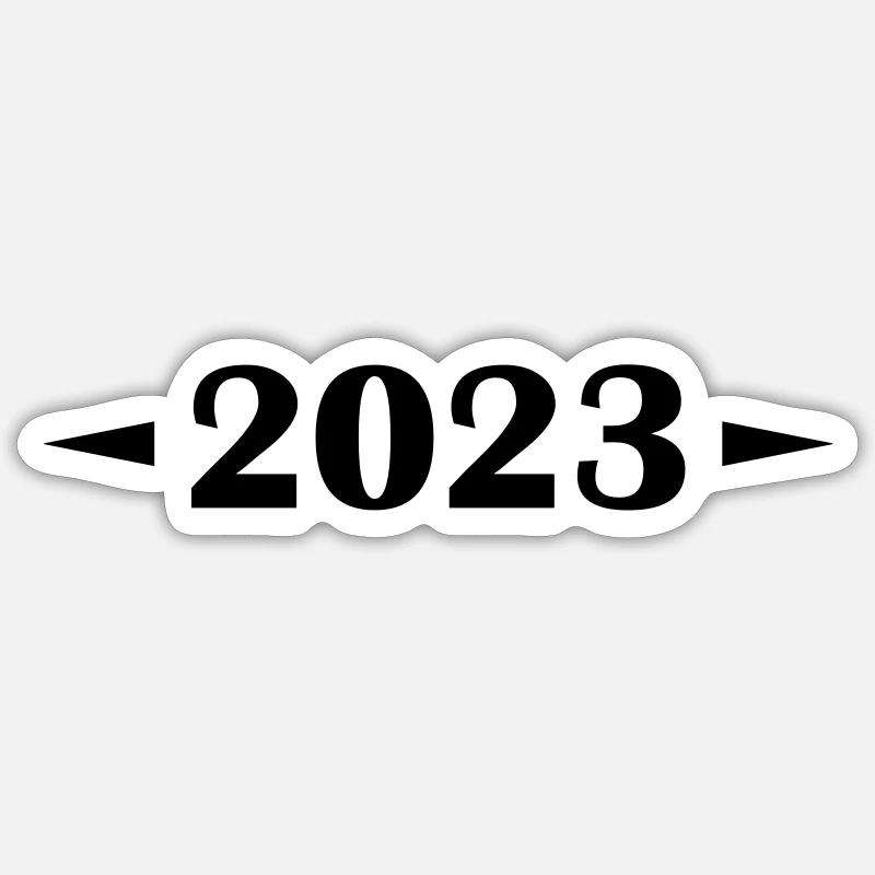 2023 - Sticker Größe S (10 x 10 cm) - Mattweiß