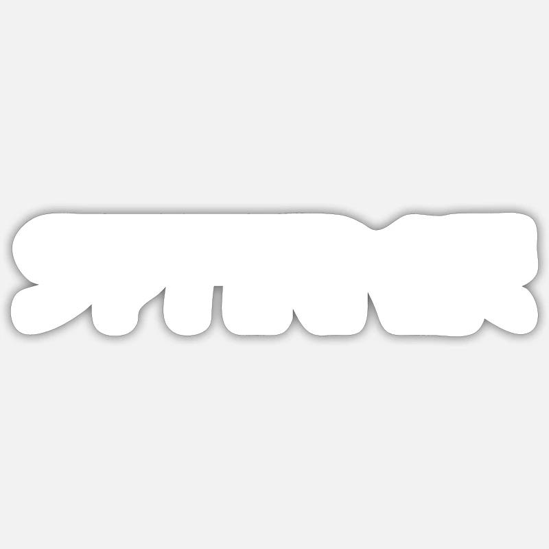 sparkle - Sticker Größe S (10 x 10 cm) - Mattweiß