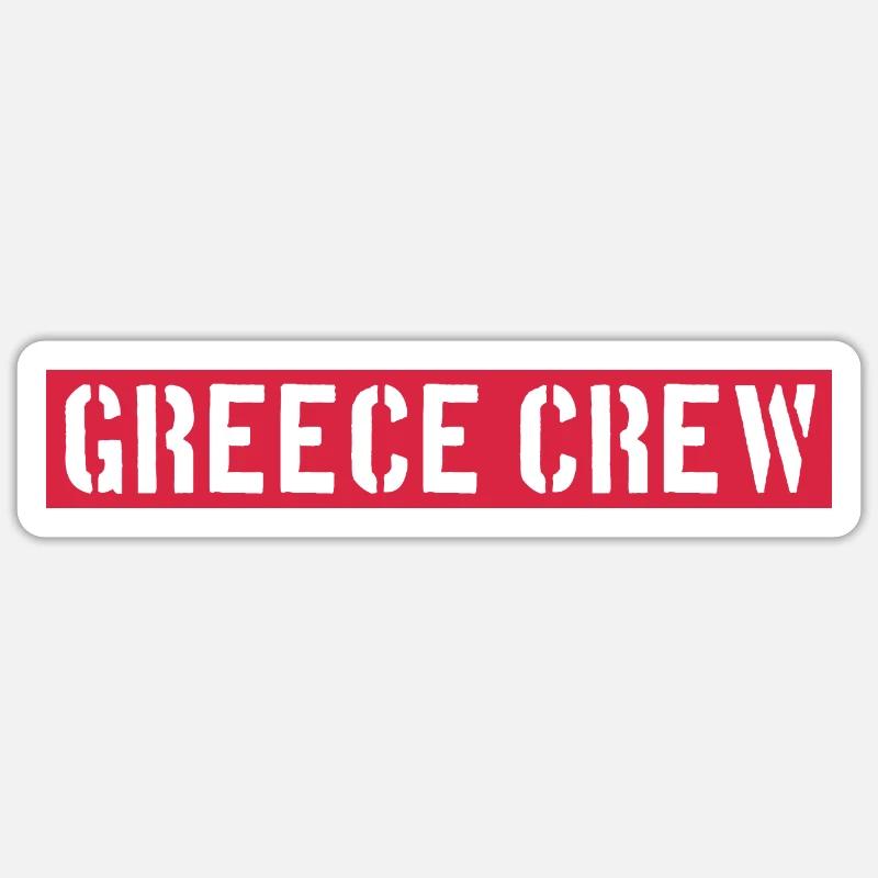 Greece Crew Sticker size S (10 x 10 cm)