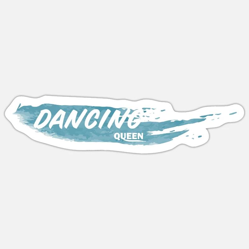 Danse Musique de danse - Sticker taille S (10 x 10 cm) - blanc mat