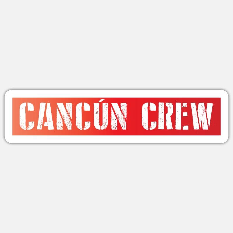 Cancun Crew Sticker size S (10 x 10 cm)