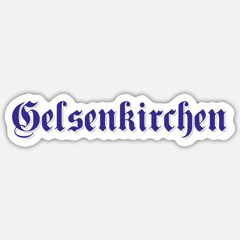 Gelsenkirchen Text | Colors changeable Sticker size S (10 x 10 cm)