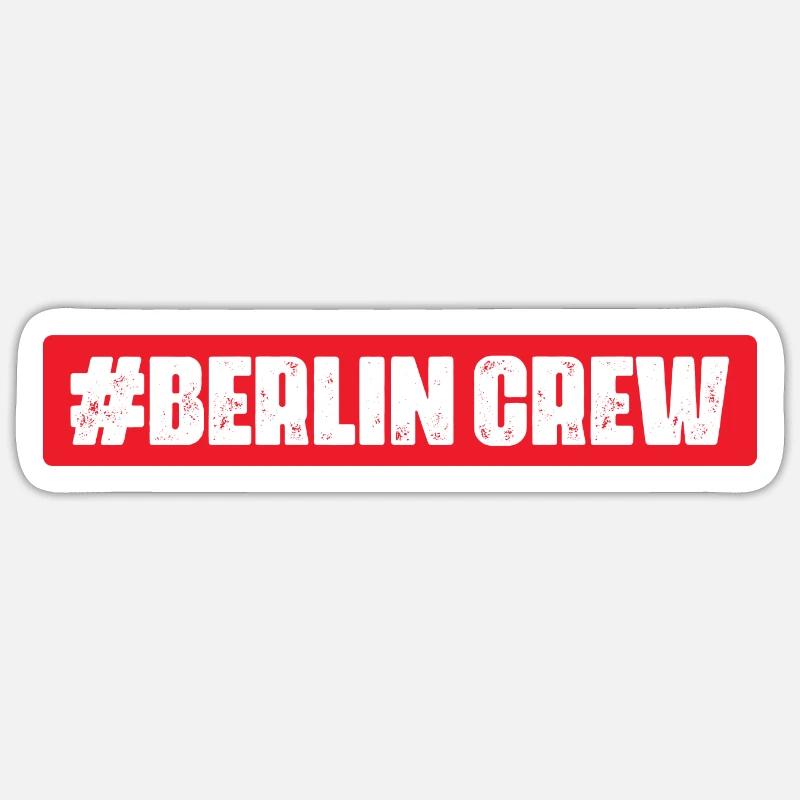 Berlin Crew - Sticker size S (10 x 10 cm) - white matte