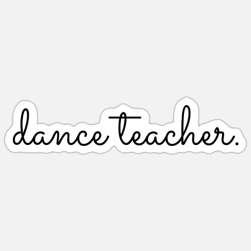 Dancing Dance Music - Sticker Größe S (10 x 10 cm) - Mattweiß