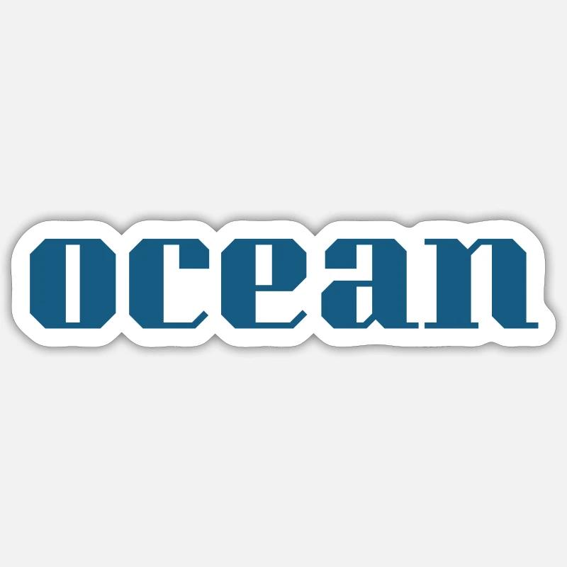 Ocean Sticker Größe S (10 x 10 cm)