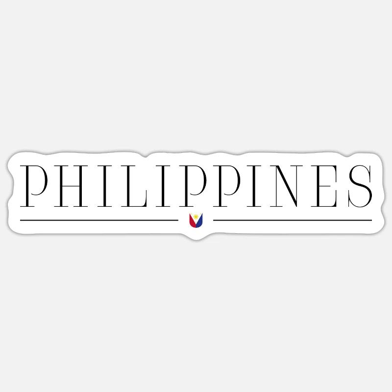 J’adore les Philippines Sticker taille S (10 x 10 cm)