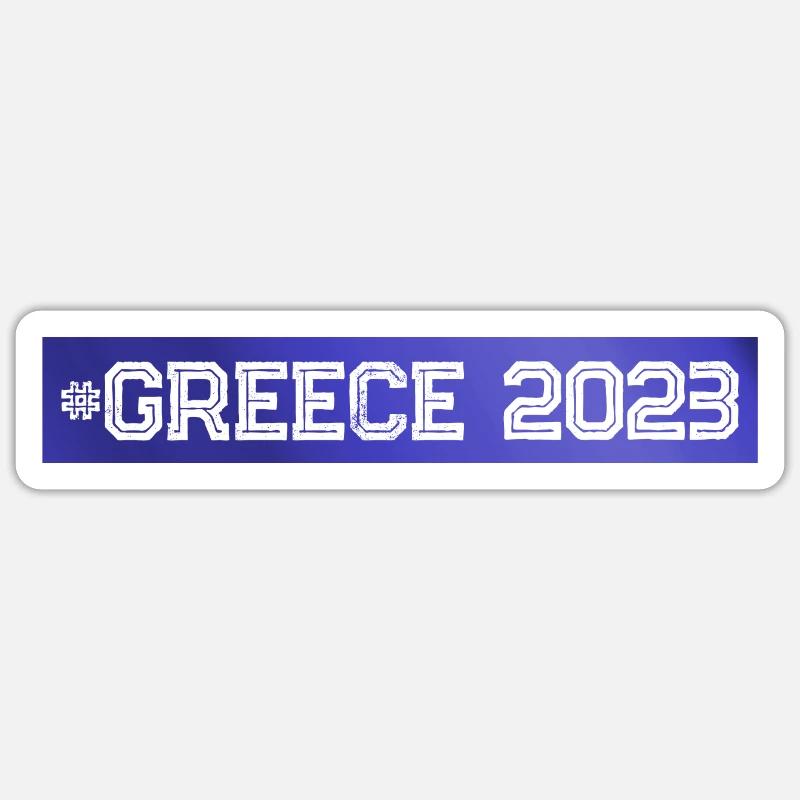 Greece 2023 - Sticker size S (10 x 10 cm) - white matte