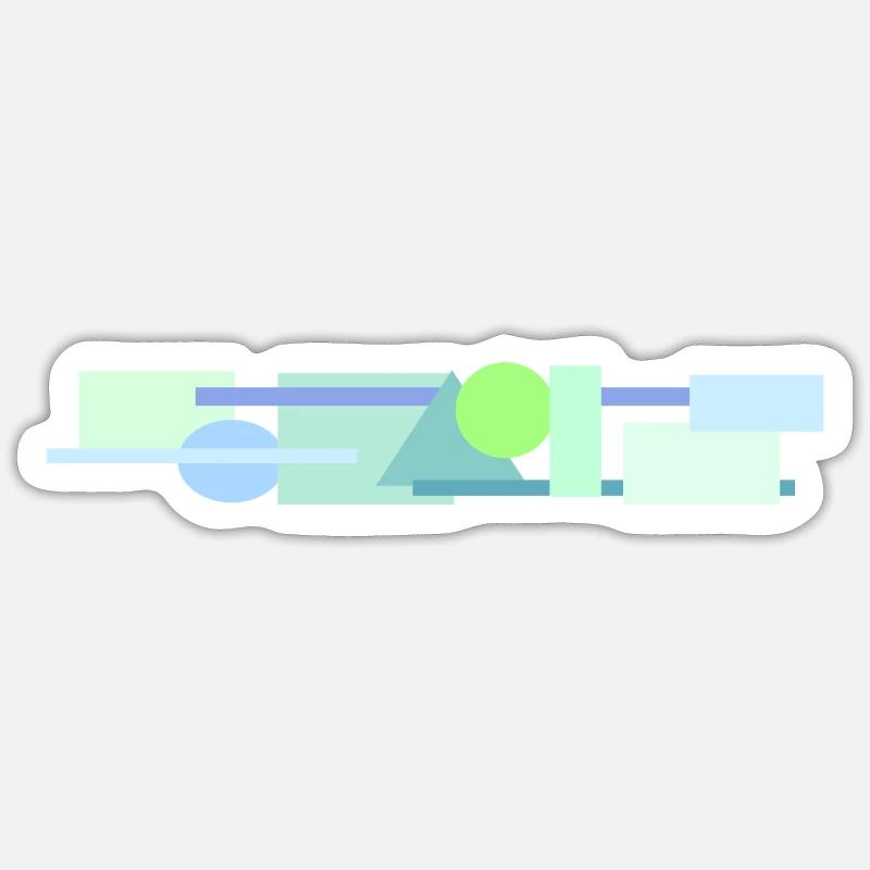 Formen - Sticker Größe S (10 x 10 cm) - Mattweiß