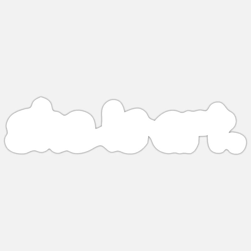 She is art - Sticker size S (10 x 10 cm) - white matte