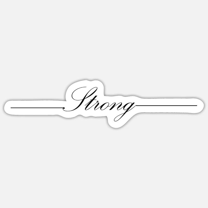Strong Sticker Größe S (10 x 10 cm)