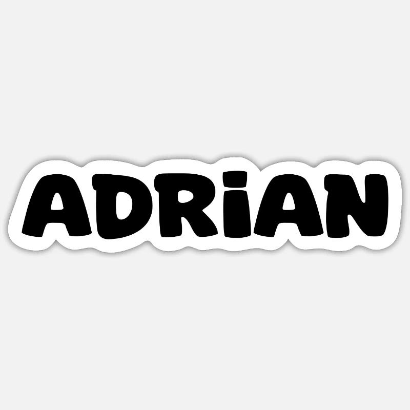 Nom - Adrian Sticker taille S (10 x 10 cm)