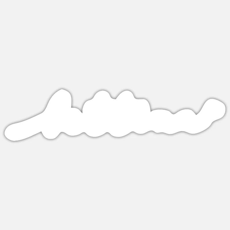 Bettina Cursive Name - Sticker size S (10 x 10 cm) - white matte