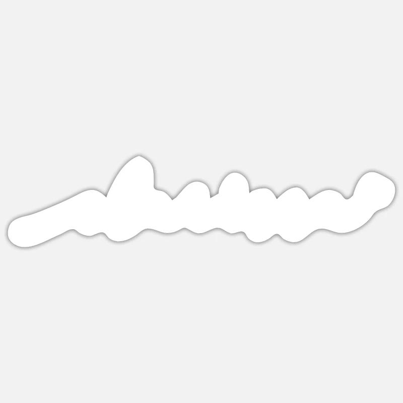 Clarissa Cursive Name - Sticker size S (10 x 10 cm) - white matte