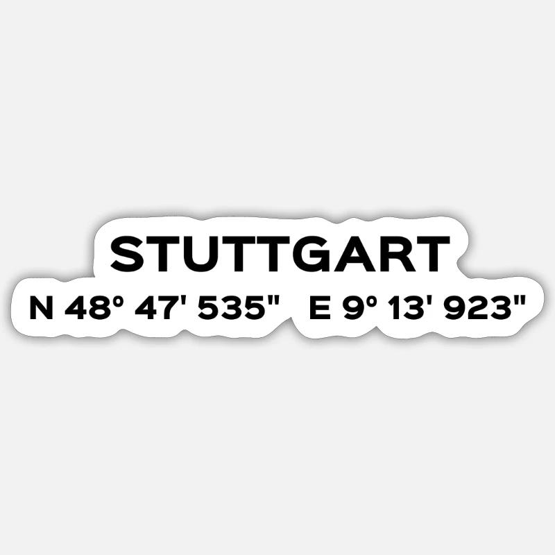 Groundhopping - Stuttgart Sticker size S (10 x 10 cm)