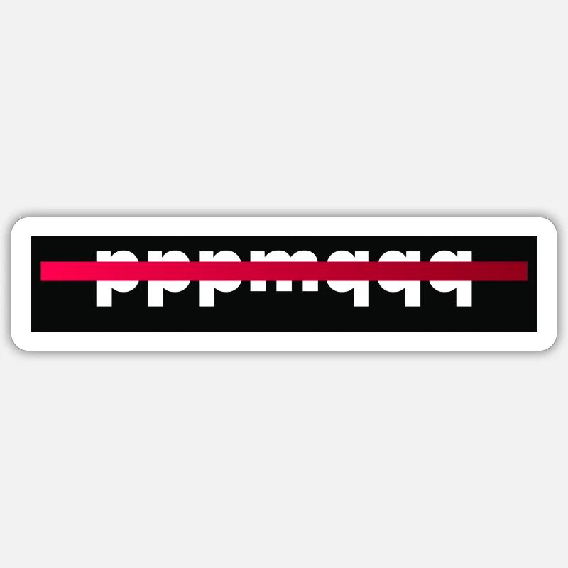 pppmqqq - Sticker Größe S (10 x 10 cm) - Mattweiß