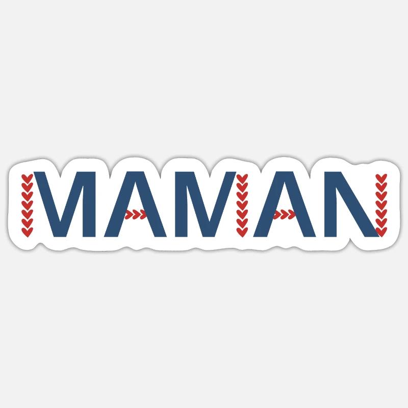 Idée cadeau maman Sticker taille S (10 x 10 cm)