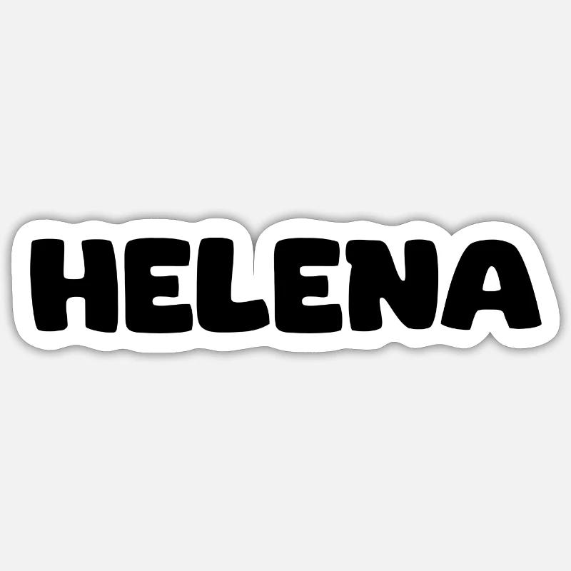 Name - Helena - Sticker Größe S (10 x 10 cm) - Mattweiß