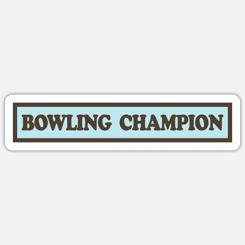 Bowling Sticker Größe S (10 x 10 cm)