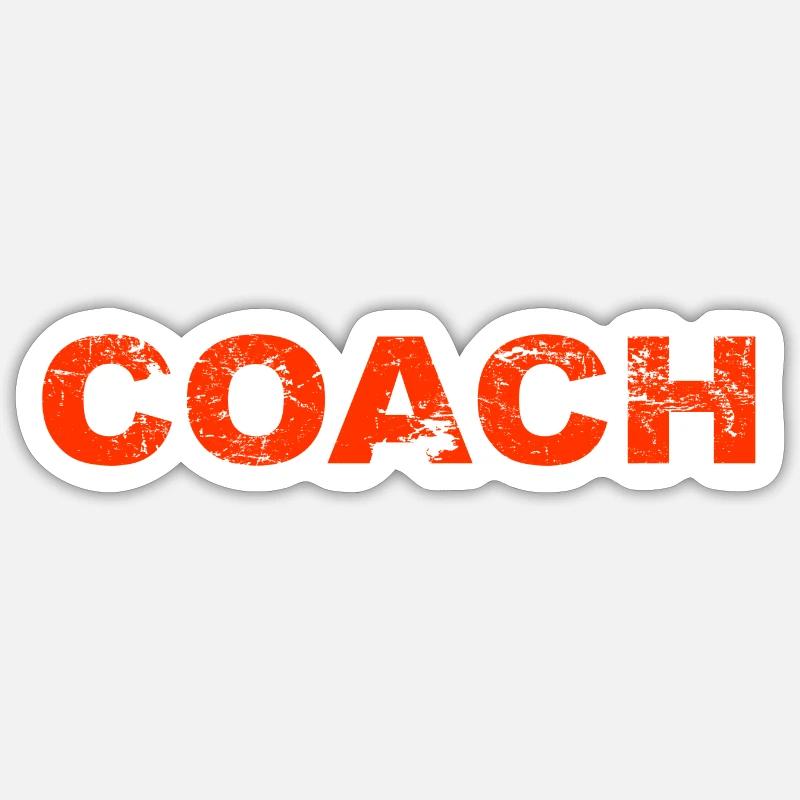 Coaching Coach Formation Dire Coach Sticker taille S (10 x 10 cm)