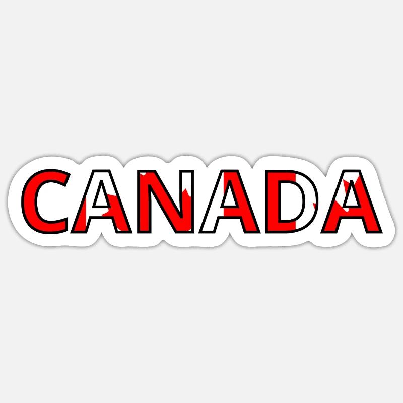Canada Flag - Sticker size S (10 x 10 cm) - white matte