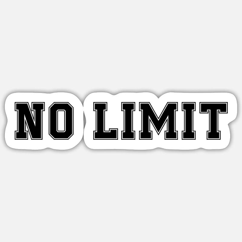 Pas de limite Sticker taille S (10 x 10 cm)