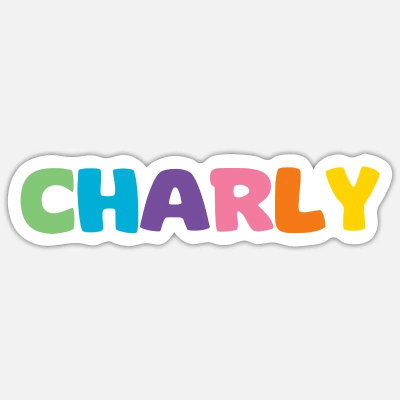 Name - Charly Sticker size S (10 x 10 cm)