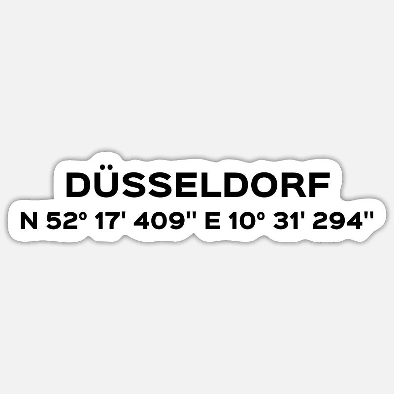 Düsseldorf Sticker Größe S (10 x 10 cm)