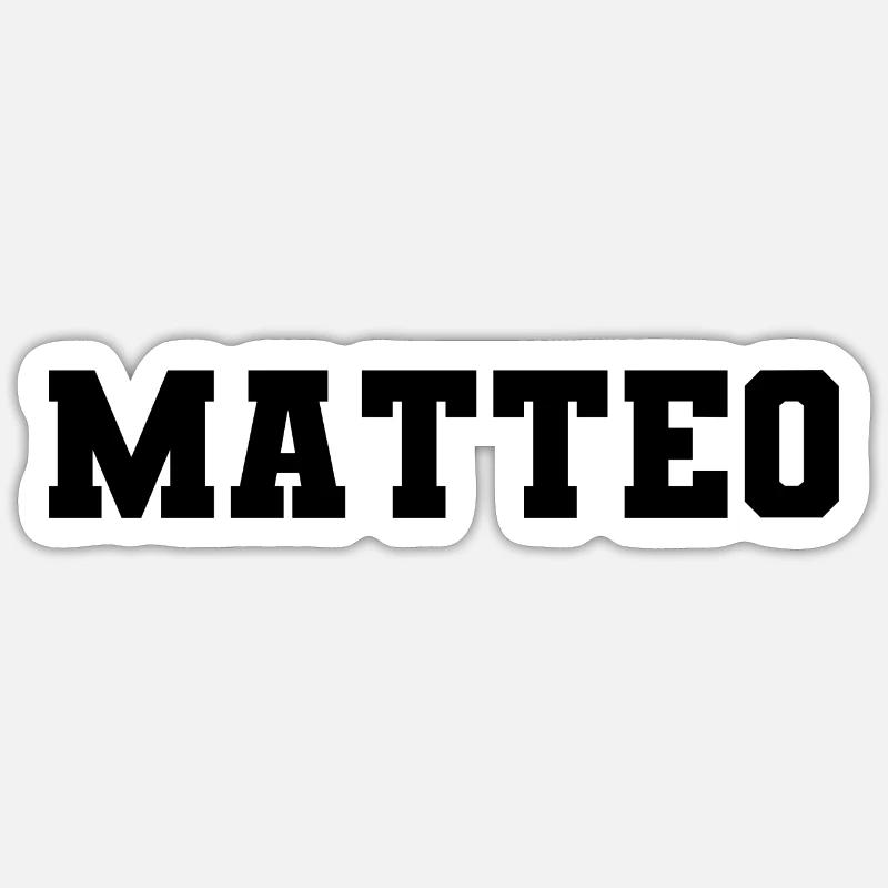 Nom - Matteo Sticker taille S (10 x 10 cm)