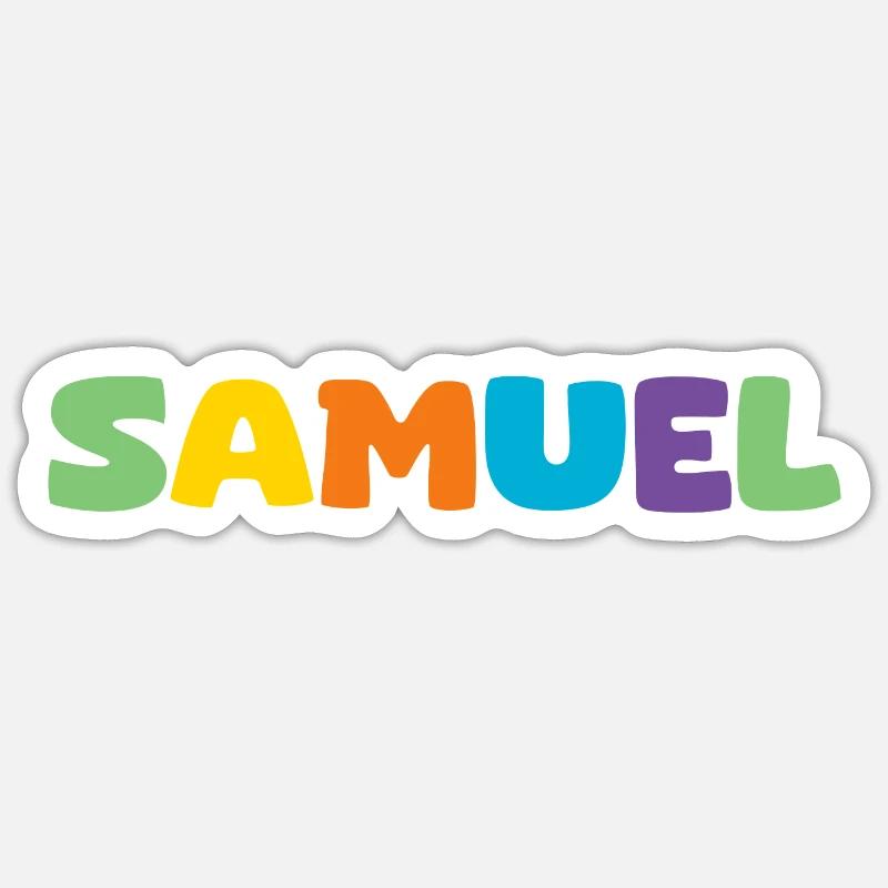 Name - Samuel Sticker Größe S (10 x 10 cm)