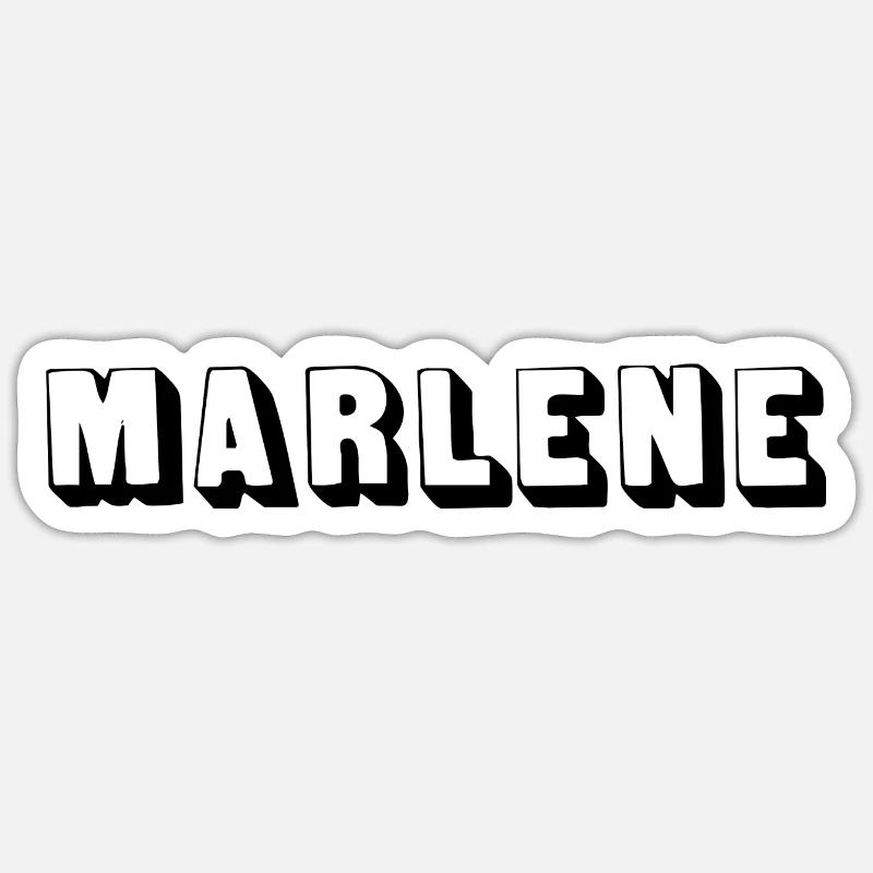 Name - Marlene Sticker Größe S (10 x 10 cm)