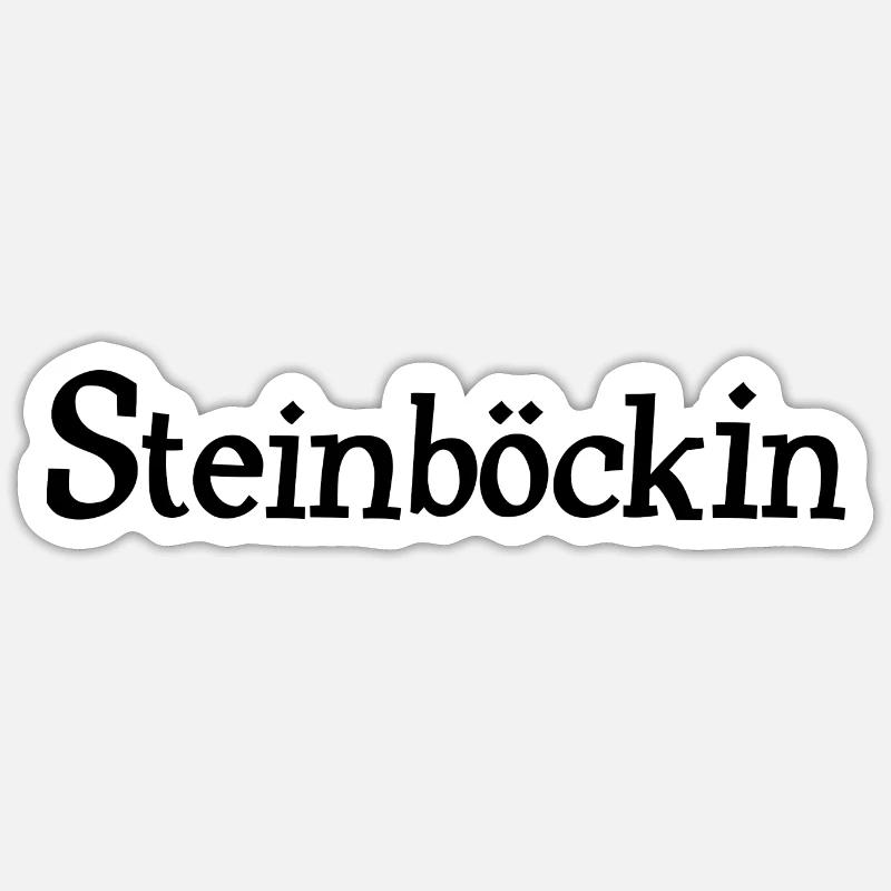 Sternzeichen Steinbock Steinböckin - Sticker Größe S (10 x 10 cm) - Mattweiß